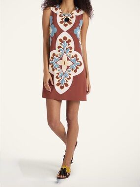 La Double J Envers Satin Palazzo Placee Stretch Dress- chocolate size medium-NWT